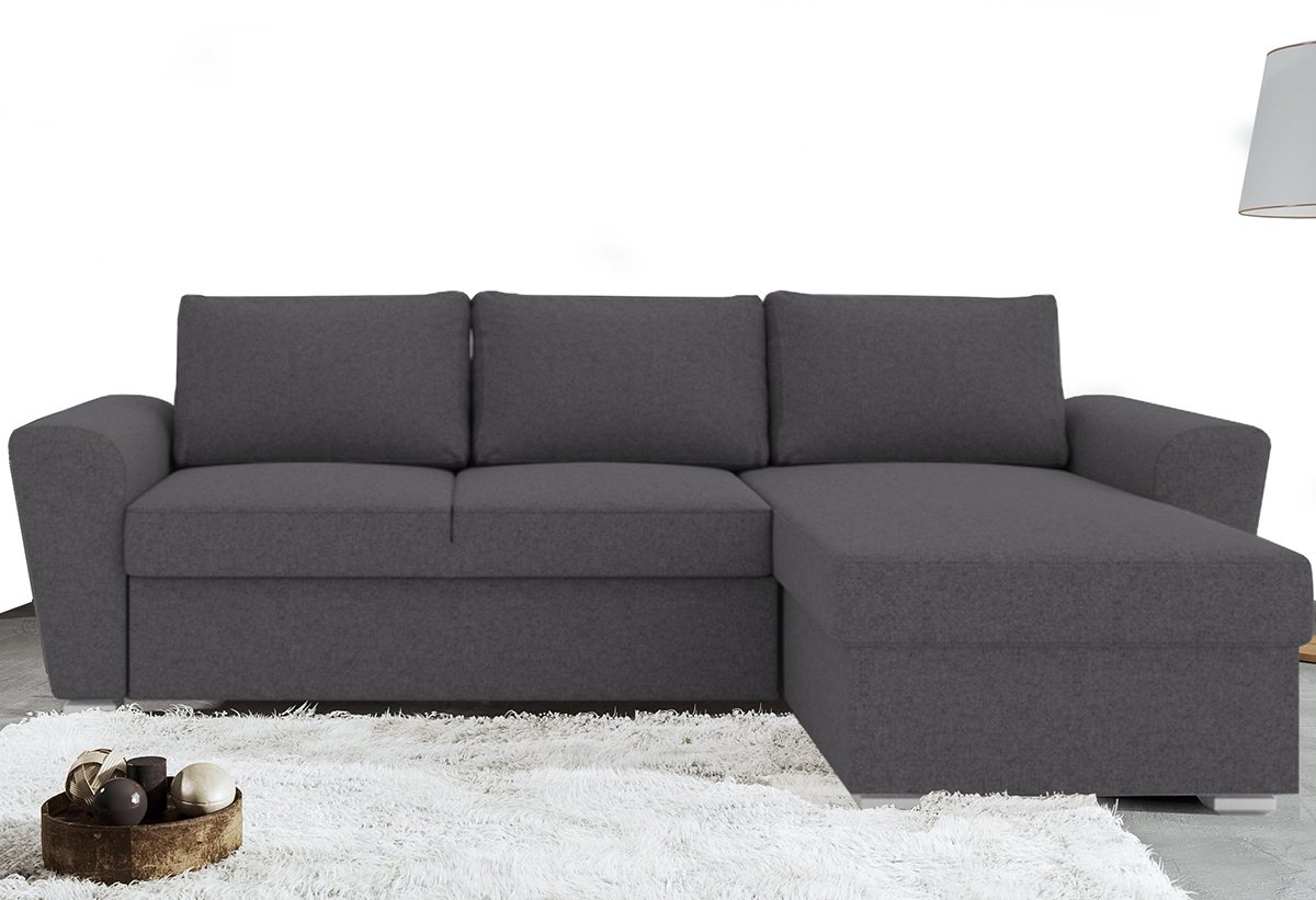 Απεικονίζεται ο καναπές τοποθετημένος σε ένα σαλόνι.